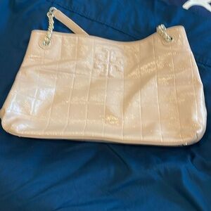 Tory Burch Marion Patent Leather Chain Strap Bag